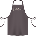 Ballerina Dancer ECG Dancing Ballet Pulse Cotton Apron 100% Organic Dark Grey