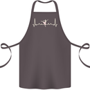 Ballerina Dancer ECG Dancing Ballet Pulse Cotton Apron 100% Organic Dark Grey
