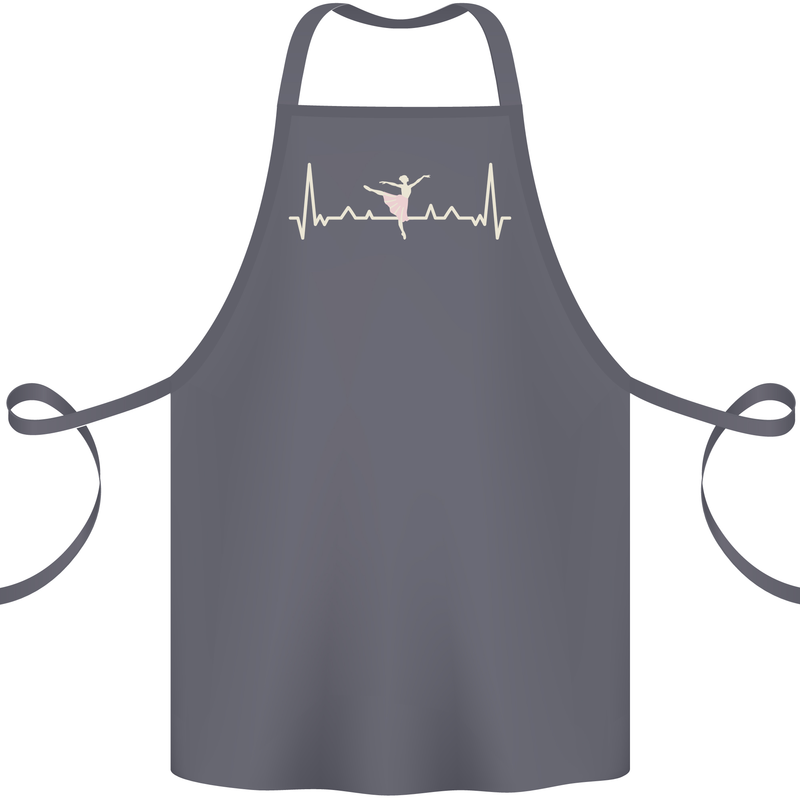 Ballerina Dancer ECG Dancing Ballet Pulse Cotton Apron 100% Organic Steel