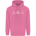 Ballerina Dancer ECG Dancing Ballet Pulse Mens 80% Cotton Hoodie Azelea