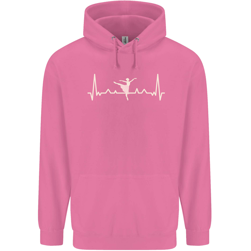 Ballerina Dancer ECG Dancing Ballet Pulse Mens 80% Cotton Hoodie Azelea