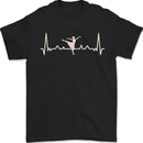 Ballerina Dancer ECG Dancing Ballet Pulse Mens T-Shirt 100% Cotton Black