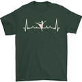 Ballerina Dancer ECG Dancing Ballet Pulse Mens T-Shirt 100% Cotton Forest Green