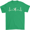 Ballerina Dancer ECG Dancing Ballet Pulse Mens T-Shirt 100% Cotton Irish Green
