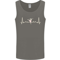 Ballerina Dancer ECG Dancing Ballet Pulse Mens Vest Tank Top Charcoal