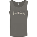 Ballerina Dancer ECG Dancing Ballet Pulse Mens Vest Tank Top Charcoal