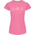 Ballerina Dancer ECG Dancing Ballet Pulse Womens Petite Cut T-Shirt Azalea