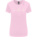 Ballerina Dancer ECG Dancing Ballet Pulse Womens Wider Cut T-Shirt Light Pink