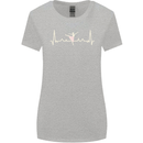 Ballerina Dancer ECG Dancing Ballet Pulse Womens Wider Cut T-Shirt Sports Grey