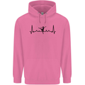 Ballet Dancer ECG Dancing Ballerina Pulse Childrens Kids Hoodie Azalea