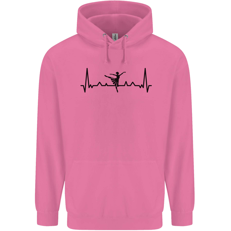 Ballet Dancer ECG Dancing Ballerina Pulse Childrens Kids Hoodie Azalea