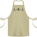 Ballet Dancer ECG Dancing Ballerina Pulse Cotton Apron 100% Organic Khaki
