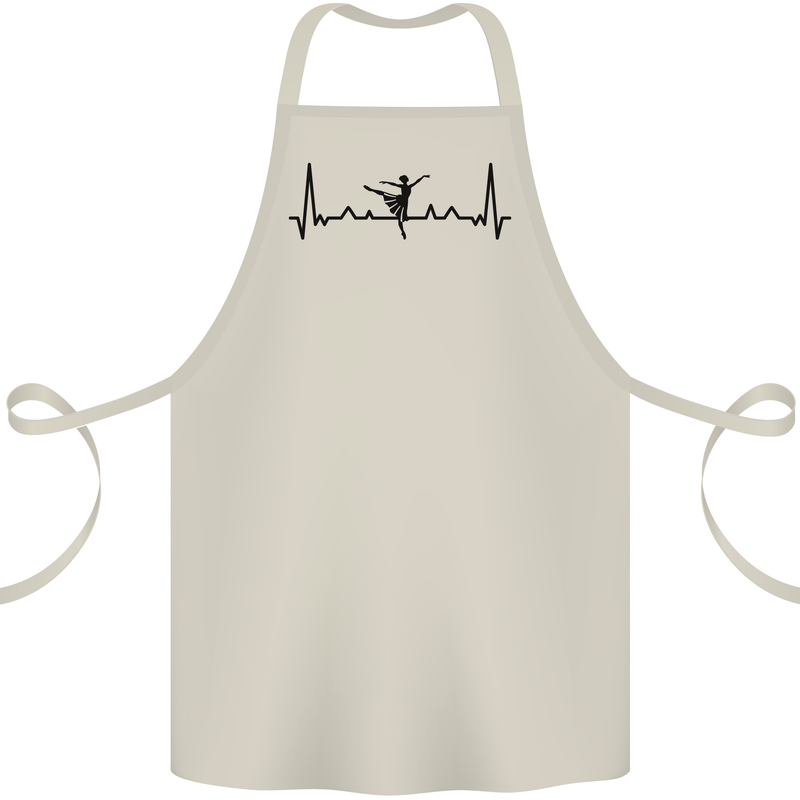 Ballet Dancer ECG Dancing Ballerina Pulse Cotton Apron 100% Organic Natural