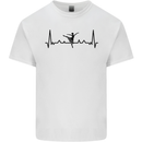 Ballet Dancer ECG Dancing Ballerina Pulse Kids T-Shirt Childrens White