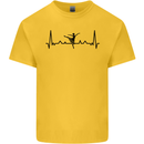 Ballet Dancer ECG Dancing Ballerina Pulse Kids T-Shirt Childrens Yellow