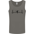 Ballet Dancer ECG Dancing Ballerina Pulse Mens Vest Tank Top Charcoal