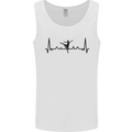 Ballet Dancer ECG Dancing Ballerina Pulse Mens Vest Tank Top White