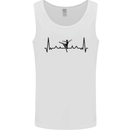 Ballet Dancer ECG Dancing Ballerina Pulse Mens Vest Tank Top White