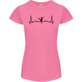 Ballet Dancer ECG Dancing Ballerina Pulse Womens Petite Cut T-Shirt Azalea