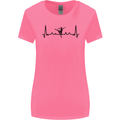 Ballet Dancer ECG Dancing Ballerina Pulse Womens Wider Cut T-Shirt Azalea