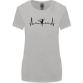 Ballet Dancer ECG Dancing Ballerina Pulse Womens Wider Cut T-Shirt Sports Grey