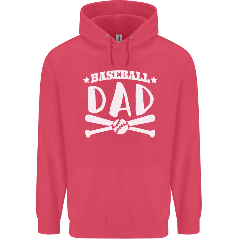 Baseball Dad Funny Fathers Day Childrens Kids Hoodie Heliconia