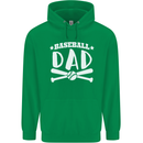 Baseball Dad Funny Fathers Day Childrens Kids Hoodie Irish Green