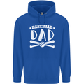 Baseball Dad Funny Fathers Day Childrens Kids Hoodie Royal Blue
