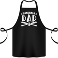 Baseball Dad Funny Fathers Day Cotton Apron 100% Organic Black