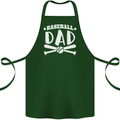 Baseball Dad Funny Fathers Day Cotton Apron 100% Organic Forest Green