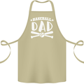 Baseball Dad Funny Fathers Day Cotton Apron 100% Organic Khaki