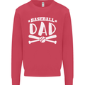 Baseball Dad Funny Fathers Day Kids Sweatshirt Jumper Heliconia
