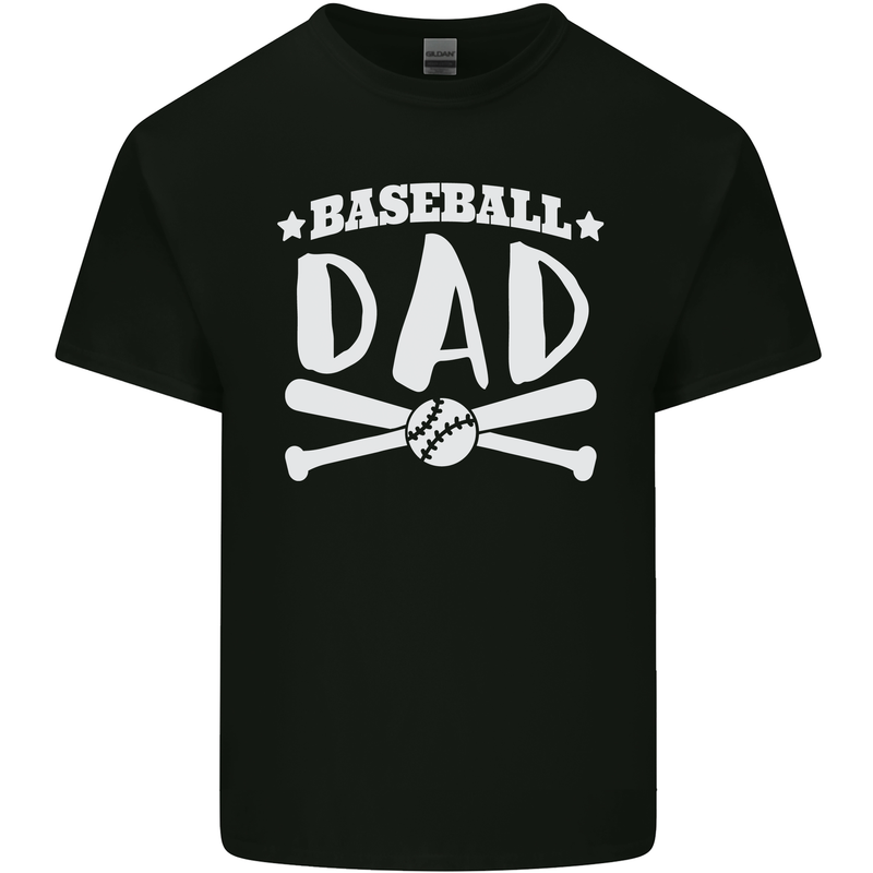 Baseball Dad Funny Fathers Day Kids T-Shirt Childrens Black