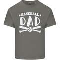 Baseball Dad Funny Fathers Day Kids T-Shirt Childrens Charcoal