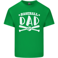 Baseball Dad Funny Fathers Day Kids T-Shirt Childrens Irish Green