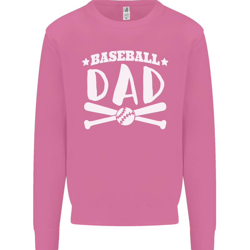 Baseball Dad Funny Fathers Day Mens Sweatshirt Jumper Azalea
