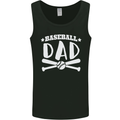 Baseball Dad Funny Fathers Day Mens Vest Tank Top Black