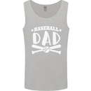 Baseball Dad Funny Fathers Day Mens Vest Tank Top Sports Grey