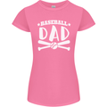 Baseball Dad Funny Fathers Day Womens Petite Cut T-Shirt Azalea