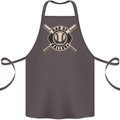 Baseball Dad of Ballers Funny Fathers Day Cotton Apron 100% Organic Dark Grey