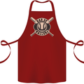 Baseball Dad of Ballers Funny Fathers Day Cotton Apron 100% Organic Maroon