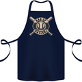 Baseball Dad of Ballers Funny Fathers Day Cotton Apron 100% Organic Navy Blue