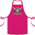 Baseball Dad of Ballers Funny Fathers Day Cotton Apron 100% Organic Pink