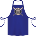 Baseball Dad of Ballers Funny Fathers Day Cotton Apron 100% Organic Royal Blue