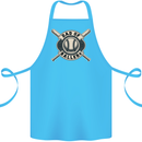 Baseball Dad of Ballers Funny Fathers Day Cotton Apron 100% Organic Turquoise