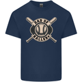 Baseball Dad of Ballers Funny Fathers Day Kids T-Shirt Childrens Navy Blue