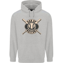 Baseball Dad of Ballers Funny Fathers Day Mens 80% Cotton Hoodie Sports Grey