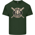 Baseball Dad of Ballers Funny Fathers Day Mens Cotton T-Shirt Tee Top Forest Green