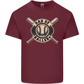 Baseball Dad of Ballers Funny Fathers Day Mens Cotton T-Shirt Tee Top Maroon