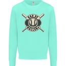 Baseball Dad of Ballers Funny Fathers Day Mens Sweatshirt Jumper Peppermint